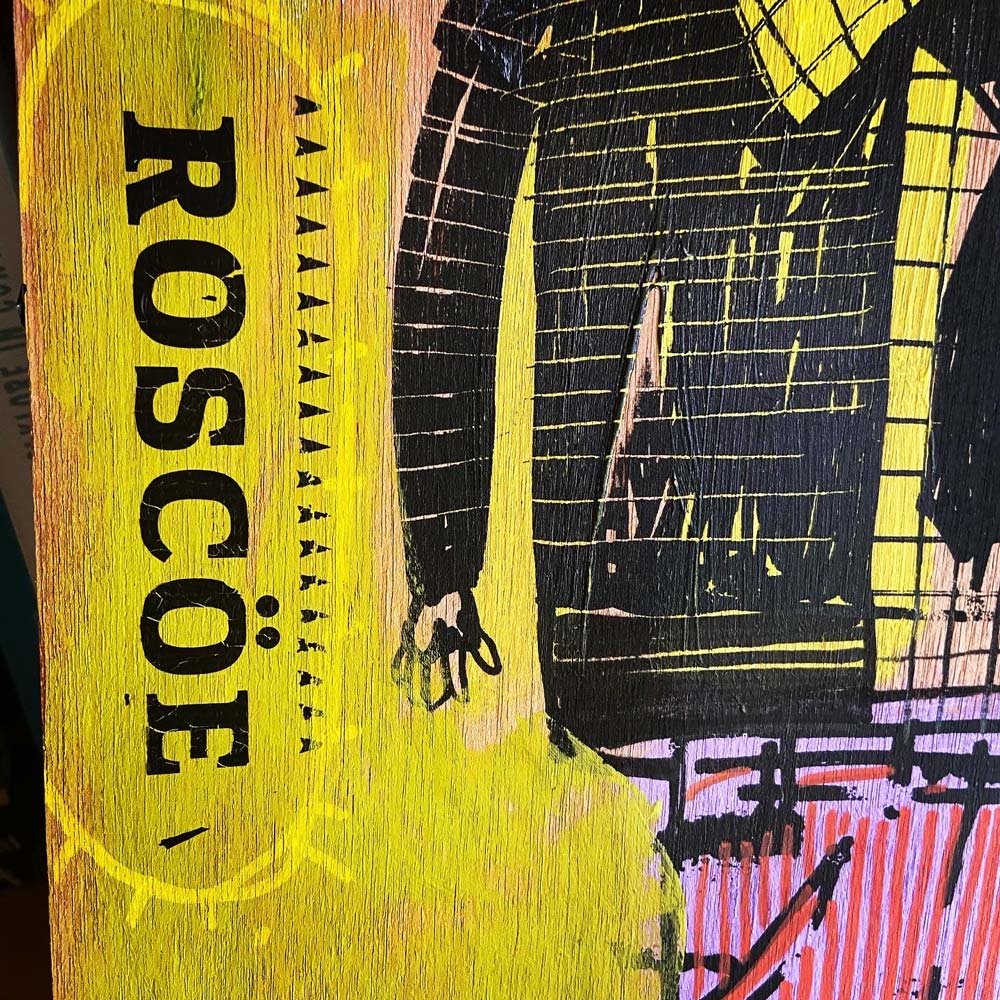 tigerlino - Roscoe linocut