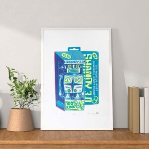 tigerlino - Shandy the Robot linocut