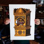 tigerlino-linocut-zoltar-large-08 tigerlino - Zoltar large linocut