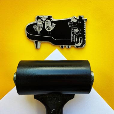 tigerlino-linocut-pianogator-01-md tigerlino - Piano Alligator linocut
